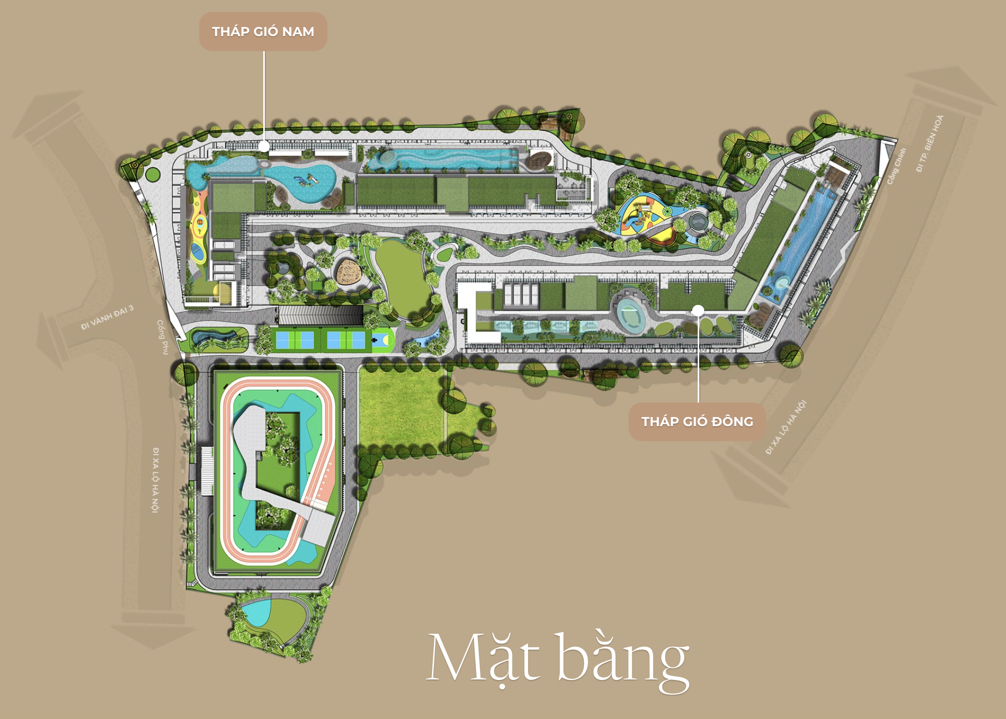 Mặt bằng tổng thể The Gió Riverside